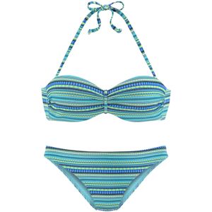 LASCANA Bikini  turquoise / kobaltblauw / royal blue/koningsblauw / hemelsblauw / geel