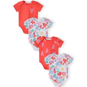 MINOTI Rompertje/body  gemengde kleuren / rood