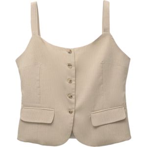 Pull&Bear Gilet  sand / donkergrijs