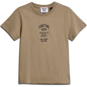 SOMETIME SOON Shirt 'Dimas'  sepia / zwart