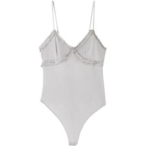 Bershka Shirt body  zilver