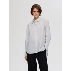 SELECTED Blouse  grijs / wit