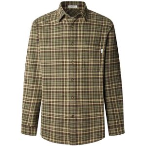 Pepe Jeans - PM3090828 Crownley - Overhemd - Groen - Katoen - Lange Mouwen