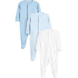 Next Rompertje/body  pastelblauw / lichtblauw / wit