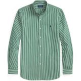 Polo Ralph Lauren - Zakelijk Overhemd - Groen/Wit - Slim Fit - Lange Mouw