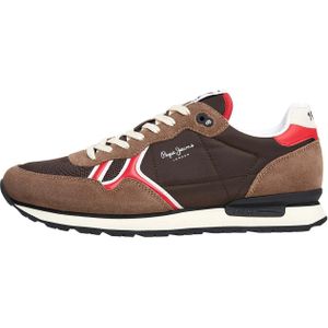 Pepe Jeans - Brit - Sneakers - Bruin - Color-Blocking