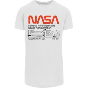 F4NT4STIC Shirt 'NASA Classic Space Shuttle'  rood / zwart / wit