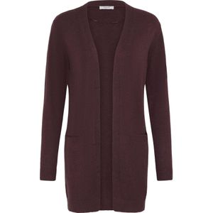 b.young Gebreid vest 'Nonina '  wijnrood