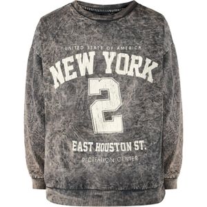 No Matter What Sweatshirt  antraciet / wit