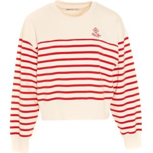 BIG STAR Sweatshirt 'Rosa'  rood / wit