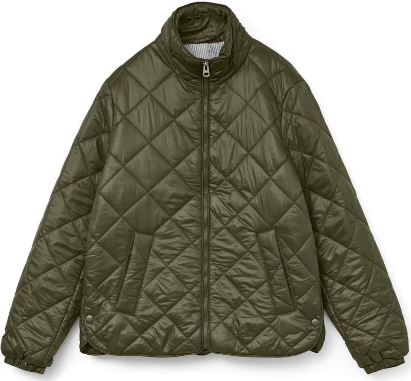 Vmskylar - Gequilte Jas - Mouwloos - Hoge Opstaande Kraag - Tussenjas