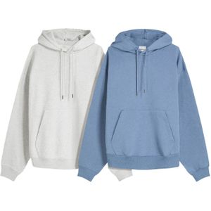 Bershka Sweatshirt  marine / grijs gemêleerd
