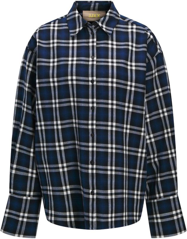 JJXX - JXHailey - Blouse - Indigo/Nachtblauw/Wit - Lange Mouw - Losse Pasvorm