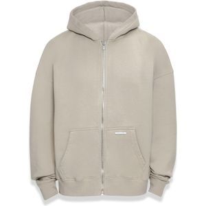 Dropsize Sweatvest 'Bazix Republiq'  greige