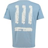 Key Largo - Cover - T-shirt - Koningsblauw - Jersey, Ronde Hals, Kwartmouw