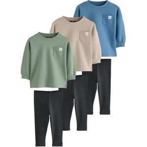 Next Set  beige / royal blue/koningsblauw / pastelgroen / zwart