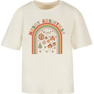 F4NT4STIC Shirt 'Merry Christmas'  sand / gemengde kleuren