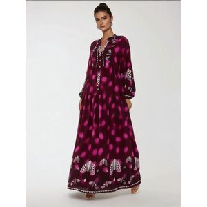 Hiccup Blousejurk  magenta / bordeaux / zwart / wit