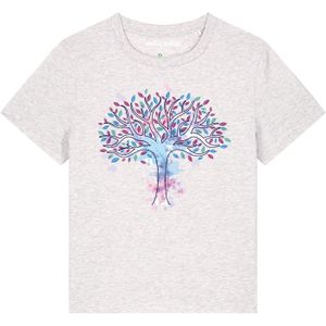 Watapparel Shirt ' Tree of life '  gemengde kleuren / wit gemêleerd