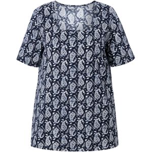 Ulla Popken Shirt  marine / zwart / wit