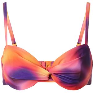 Hunkemöller Bikinitop 'Sunset'  geel / donkerlila / oranje