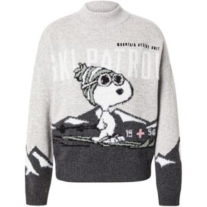 PRINCESS GOES HOLLYWOOD Trui 'Snoopy Ski Patrol'  antraciet / lichtgrijs / wit
