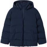 Puffer Jas - Geweven Stof - Afneembare Capuchon - Lange Mouwen - Ritssluiting