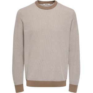 Only & Sons Trui 'ONSTAP'  crème / camel