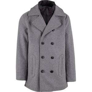 INDICODE JEANS Winterjas 'Lunillo'  grijs gemêleerd / zwart