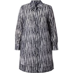 Ulla Popken Blouse  zwart / wit
