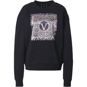 19V69 ITALIA Sweatshirt 'Bonnie Gold'  navy / goud / zwart / wit