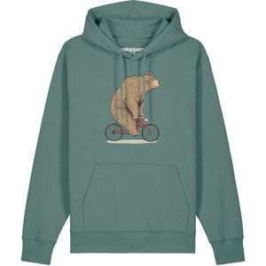 Watapparel Sweatshirt ' Fahrradbär '  bruin / groen / wit