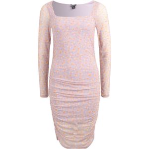 Monki Jurk  geel / lichtgroen / pastellila / oranje