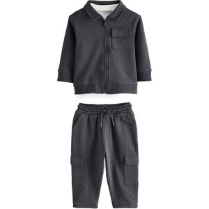 Next Set  antraciet / wit