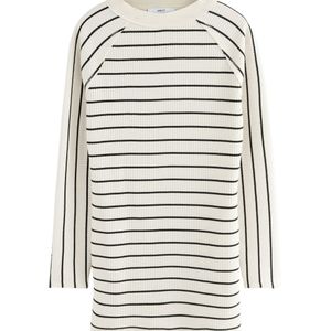 Next - Jurk - Zwart/Wit - 7/8 Lengte - Lange Mouw