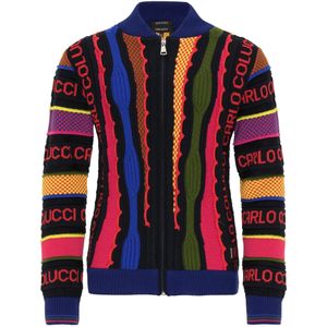 Carlo Colucci Gebreid vest 'Castelforte'  gemengde kleuren