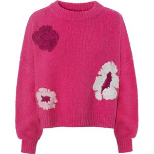 TATUUM Trui 'Emiko'  magenta / pastelroze / donkerroze / wit