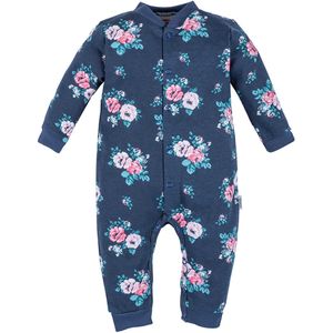 Makoma Rompertje/body 'Floral'  petrol / rosa