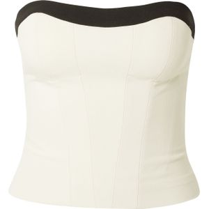 millane Top  crème / zwart