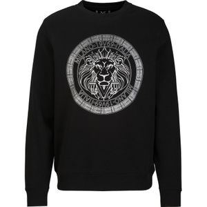 19V69 ITALIA Sweatshirt 'Nico'  zwart / wit