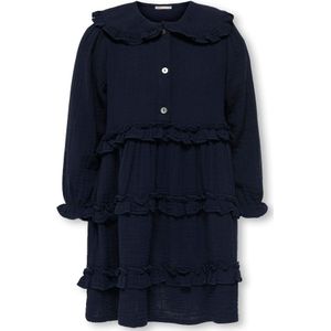 Kmgthyra - Korte Jurk - Vierkante Hals - Lange Mouwen - Regular Fit