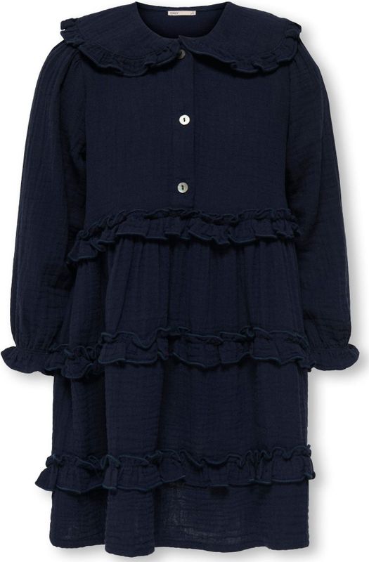 Kmgthyra - Korte Jurk - Vierkante Hals - Lange Mouwen - Regular Fit