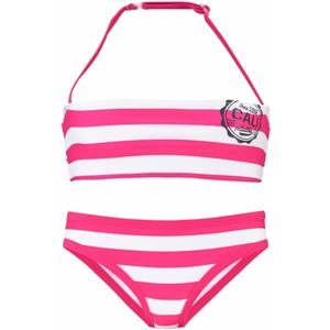 Look - Beugelbikini - Pink - Wit - 80% Polyamide, 20% Elastaan