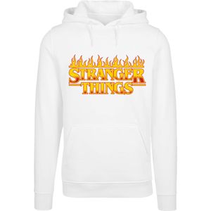 F4NT4STIC Sweatshirt 'Stranger Things Netflix TV Series'  goudgeel / donkerrood / wit