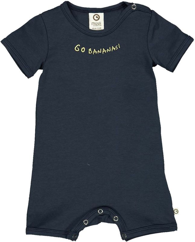 Müsli Zomerromper - Banana - Nacht Blue - Müsli - 68 - Zomer Rompers