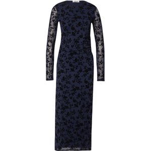 EDITED Jurk 'India'  navy / zwart