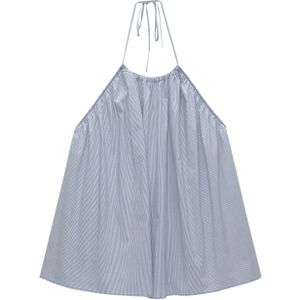 Pull&Bear Top  blauw / wit