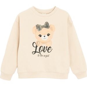 Cool Club Sweatvest  beige / zwart