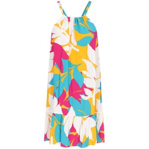 ebeeza Zomerjurk 'Fashion Look'  turquoise / geel / donkerroze / wit