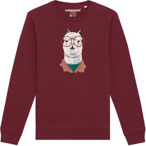 Watapparel Sweatshirt ' Lama '  gemengde kleuren / bourgogne